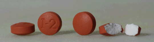 ibuprofen pills close up