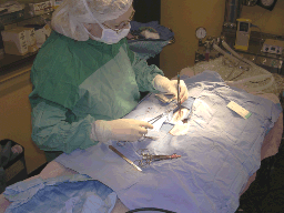 Dr Brooks doing surgery small