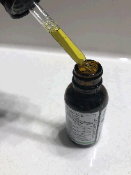 A bottle of CBD Oil