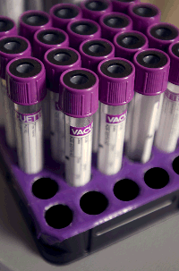 purple tipped vials